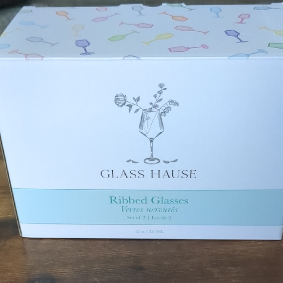 Ribbed Glasses Set - Clear - Picture 1 of 1